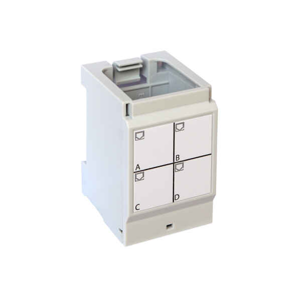 Support pour 4 connecteurs RJ45 LCS³ Legrand pour coffret de communication - Legrand - 413180