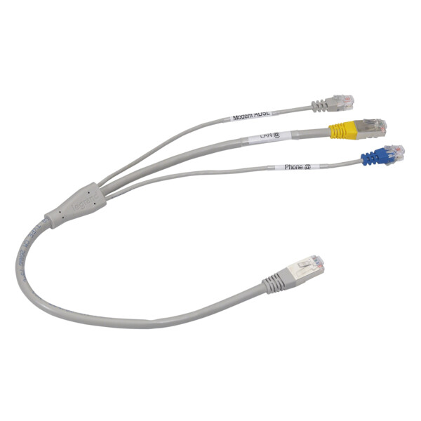 Kit box déportée Legrand pour réseau mutlimédia avec 2 cordons - Legrand - 413205