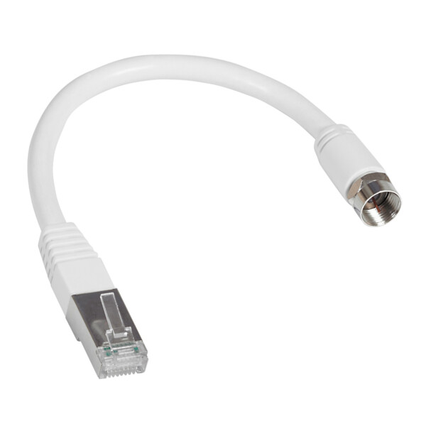 Cordon de brassage Legrand 1 embout coaxial et 1 embout RJ45 longueur 0,3 m - Legrand - 413206