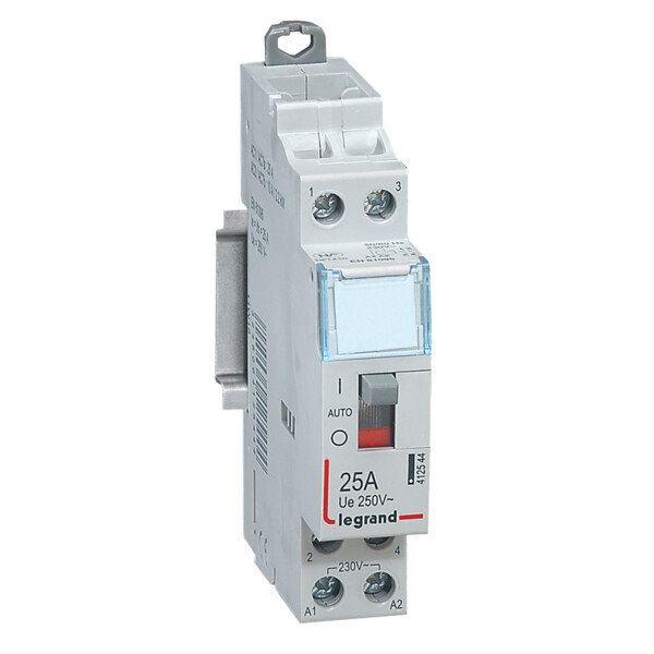 Contacteur de puissance Legrand CX³ bobine 230V 2P 250V 25A 4F 1 module - Legrand - 412544