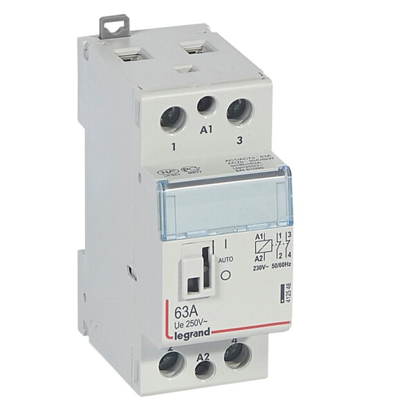 Contacteur de puissance Legrand CX³ bobine 230V 2P 250V 63A 2O 2 modules - Legrand - 412548