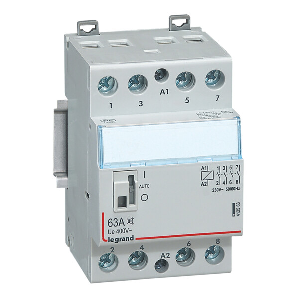 Contacteur de puissance silencieux CX³ Legrand 412563 - 4P - 400V - 63A - 4F - Bobine 230V - 3 modules - Legrand - 412563