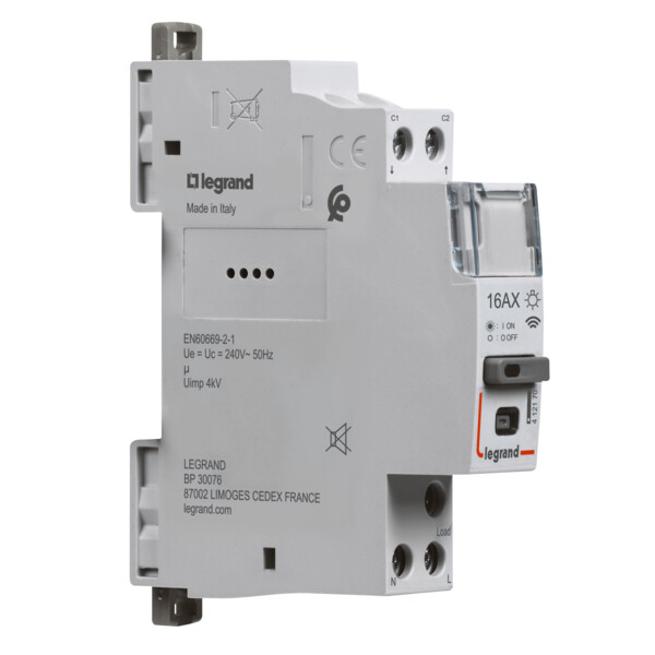 Télérupteur connecté Drivia silencieux 1P 16AX 230V~ 1 module With Netatmo - Legrand - 412170