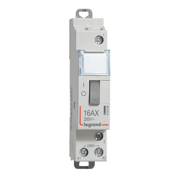 Télérupteur standard à vis Legrand 230 v~ 1p 250 v~ 16a 1f 1 module - Legrand - 412408