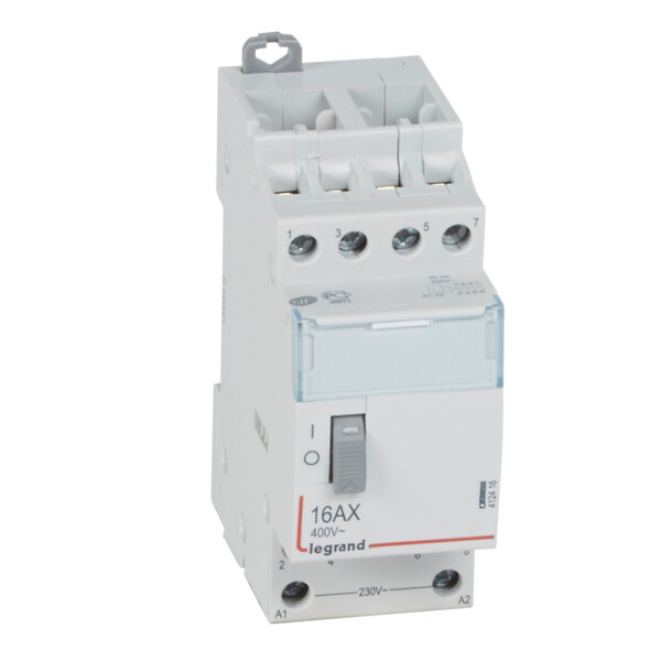 Télérupteur Legrand CX³ à vis 4P 16A 4f 400V tension 230V 2 modules - Legrand - 412416