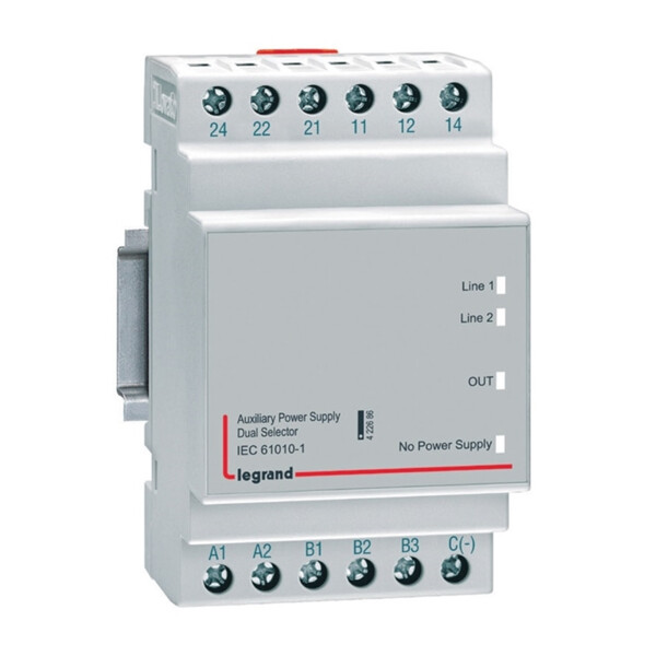 Sélecteur d'alimentation double modulaire pour boîtier d'automatisme - 4 modules - Legrand - 422686