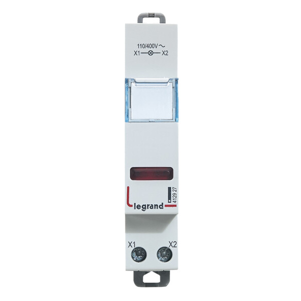 Voyant à simple LED CX³ Legrand - 1 module - calotte rouge - plastique - IP40 - IK04 - Legrand - 412927