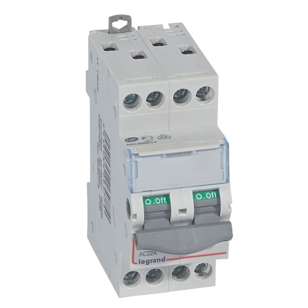 Interrupteur sectionneur de tête Legrand DX³-IS 2 modules 4P 20A 400V - Legrand - 406477