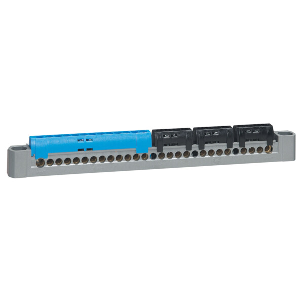 Bornier de répartition IP2X terre Legarnd 3P+N 1 connexion 4 à 25 mm² longueur 227mm vert - Legrand - 404814