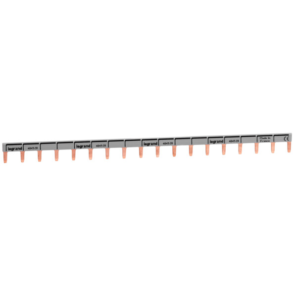Peigne d'alimentation Legrand HX³ 1P universel phase et neutre longeur 18 modules - Legrand - 404928