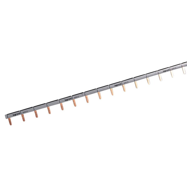 Peigne d'alimentation horizontal Legrand HX³ 1P universel P+N entraxe dents 1,5 module longueur 1m - Legrand - 404933