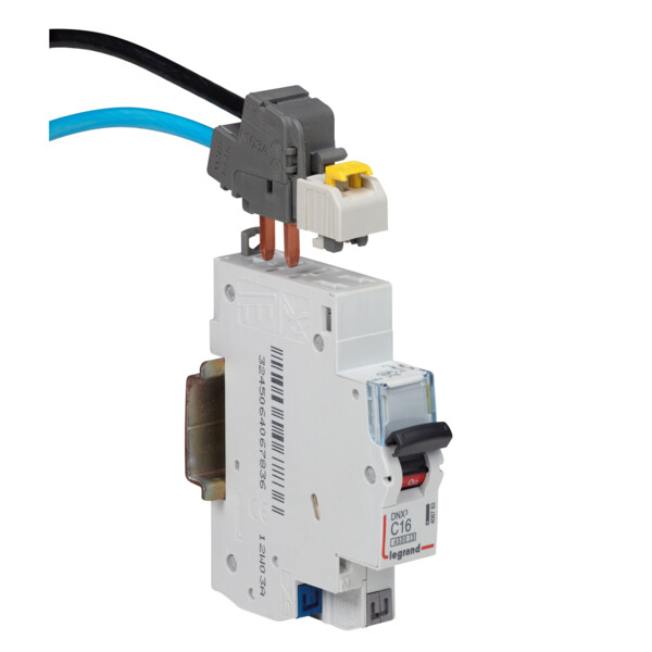 Borne de raccordement Legrand HX³ pour disjoncteur 1P+N à connexion automatique 4 à 25 mm² IP2X - Legrand - 405207