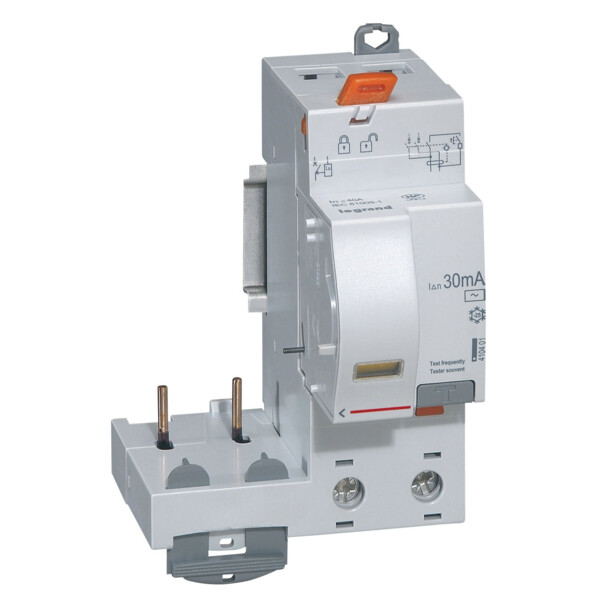 Bloc différentiel Legrand DX³ à vis 2 pôles 40A type AC 30mA 230/400V  - Legrand - 410401