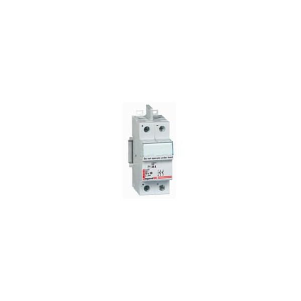 Coupe-circuit Legrand 2P protégés 1000V= pour cartouche 10x38mm application photovoltaïque 20A  - Legrand - 414682