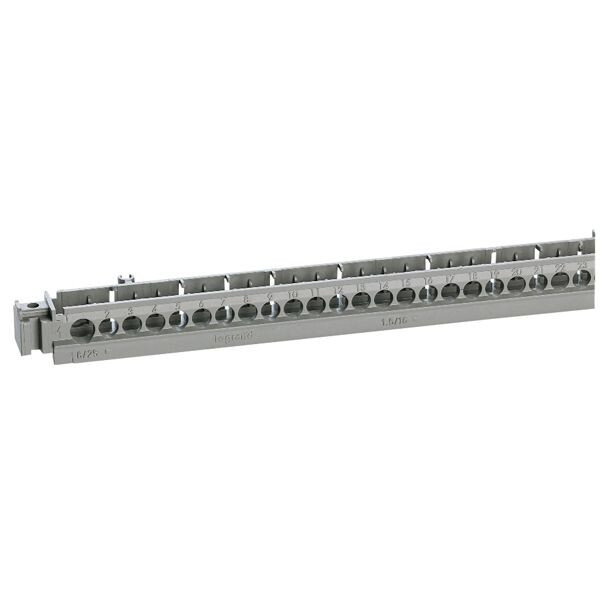 Support de borniers - vide - 50 trous - pr coffrets Plexo³ 18 modules et XL³ 125 - Legrand - 404821