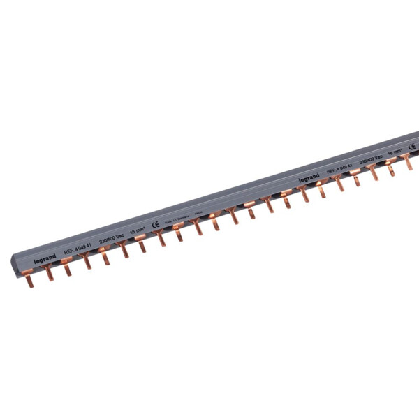 Peigne d'alimentation hx³ - 2p / 3 phases - bornes à vis - l. au mètre - 28 mod - Legrand - 404941