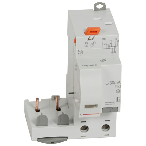 Bloc différentiel adaptable dx³-auto-2p-230/400 v~-40 a-type ac-30 ma - disjoncteur 1 mod/pôle - Legrand - 410407