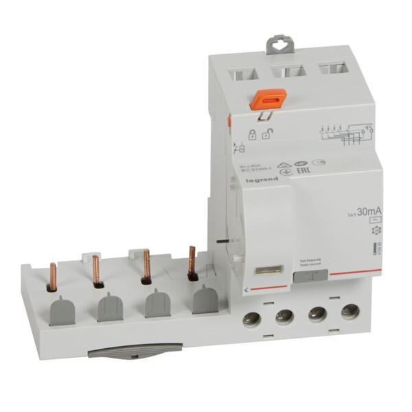 Bloc différentiel adaptable à vis DX³ Legrand 410499 - 4P - 400V - 40A - Type AC - 30mA - Legrand - 410499