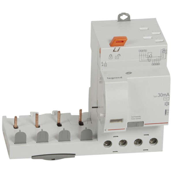 Bloc différentiel adaptable automatique DX³ 4P 400V 40A Type AC 30mA - Legrand 410505 - Legrand - 410505