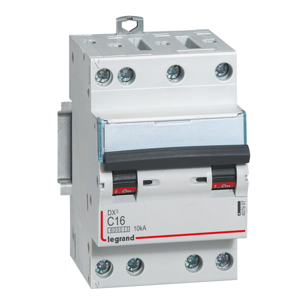 Disjoncteur 4P 16A Legrand DX3 6000 Courbe C 10kA - Legrand - 407907