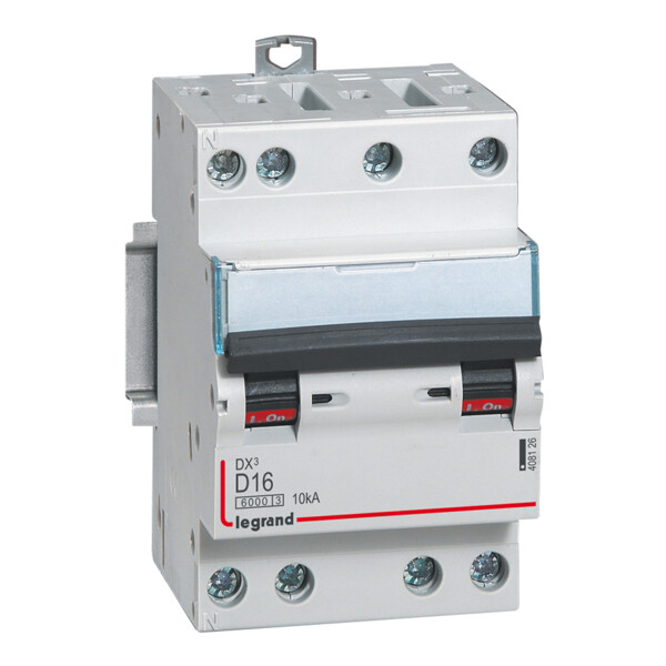 Disjoncteur dx³ 6000-vis/vis-4p-400v~-16a-10ka-courbe d-départ tri-peigne hx³ opti 4p - Legrand - 408126