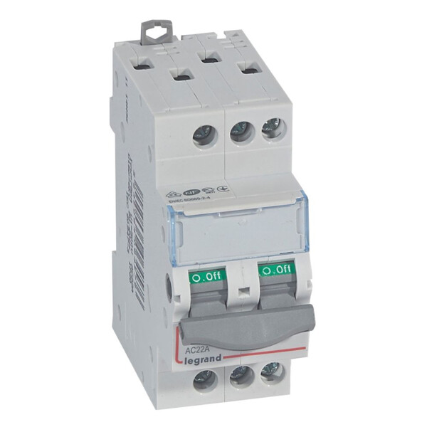 Interrupteur-Sectionneur 3P 400 V 20 A 2 Modules DX3-IS Legrand - Legrand - 406457