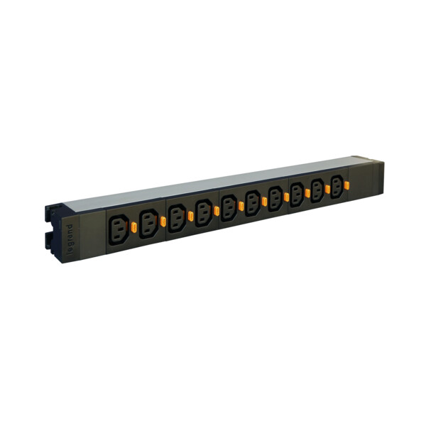 Pdu 19'' 1 u lcs² - 10xc13 - raccordement par bornier - Legrand - 646814