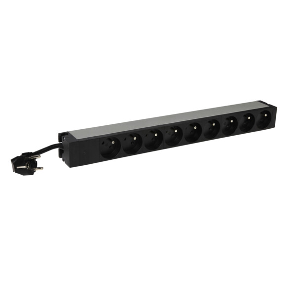 Pdu 19'' 1 u lcs² -voyant témoin tension -9x2p+t -cordon 3 m avec fiche 2p+t 16a - Legrand - 646820