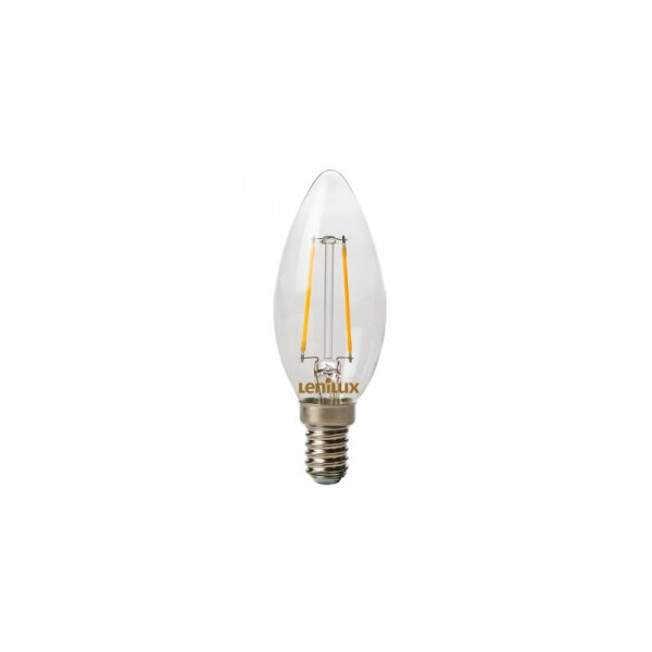 Lampe LED à filament C35 2W 180lm E14 - Lenilux - Lenilux - 340008