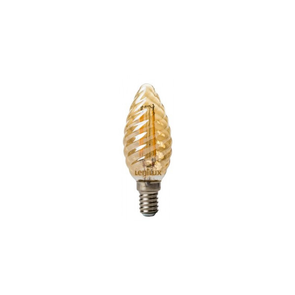 Ampoule LED à filament C35 Torsadée 4W 410lm E14 - Lenilux - Lenilux - 340039
