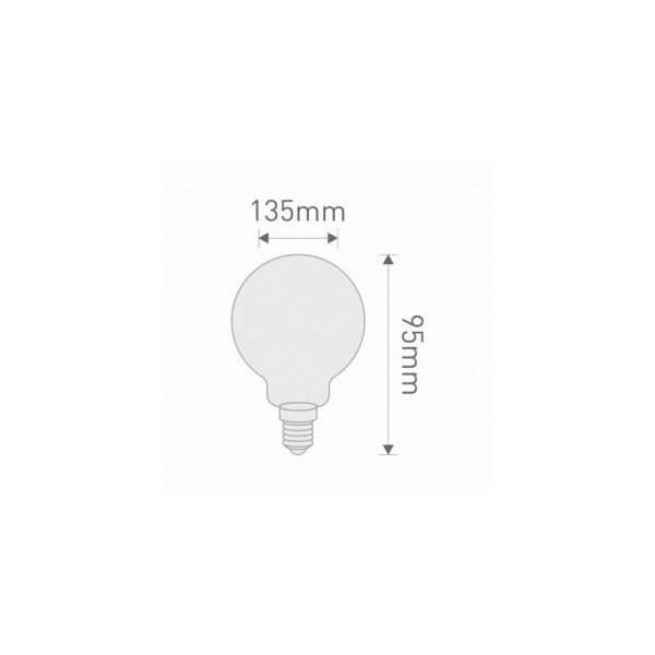 Lampe LED à filament G95 Globe 6W 660lm E27 - Lenilux - Lenilux - 340114
