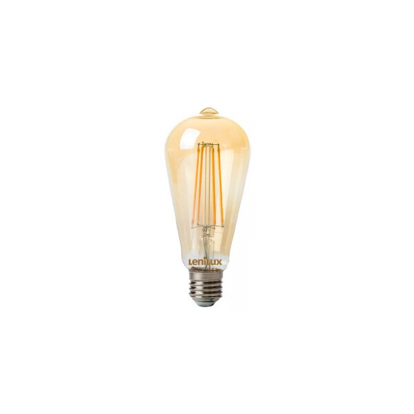 Lampe LED à filament edison ST64 ambrée 200lm E27 - Lenilux - Lenilux - 340121