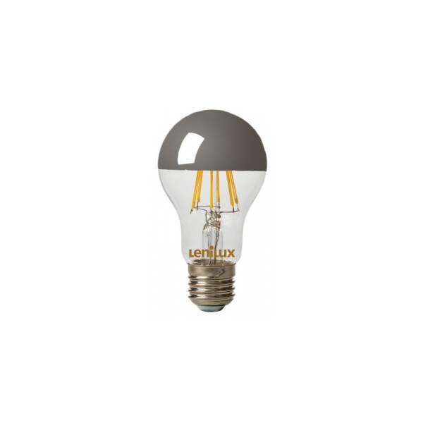 Ampoule LED à filament A60 6W 660lm E27 à calotte argentée - Lenilux - Lenilux - 340152