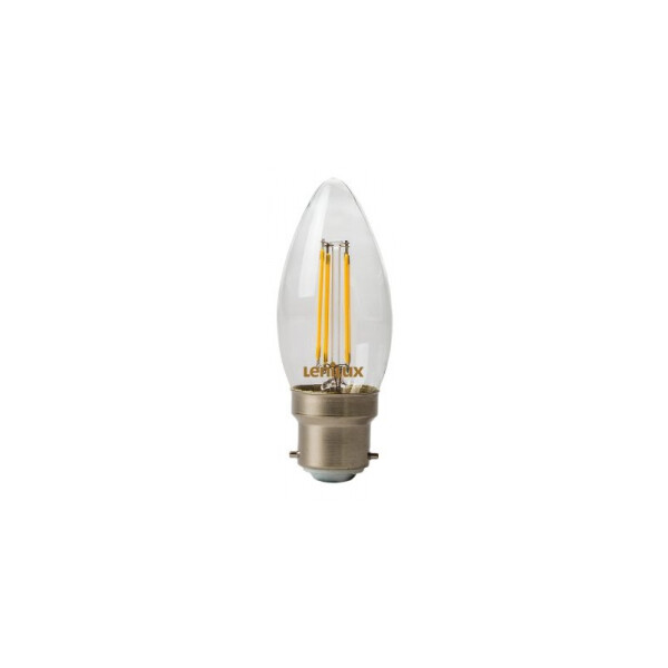 Lampe LED à filament C35 4W 470lm B22 - Lenilux - Lenilux - 340237