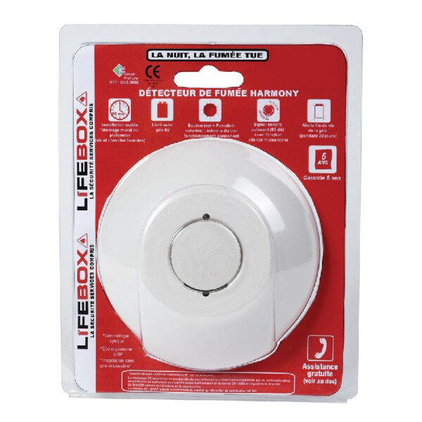 Detecteur fumée - LIBERTY 1 ans - Lifebox - DETC09B