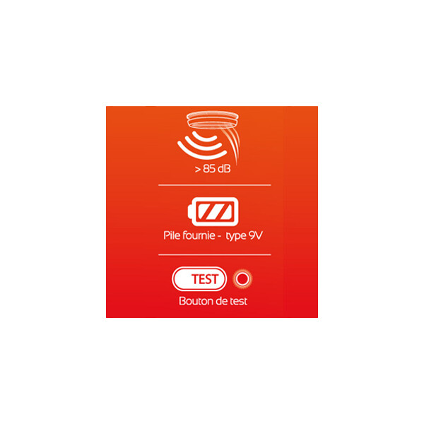 Détecteur de fumée Lifedom NF - Lifedom - 205001