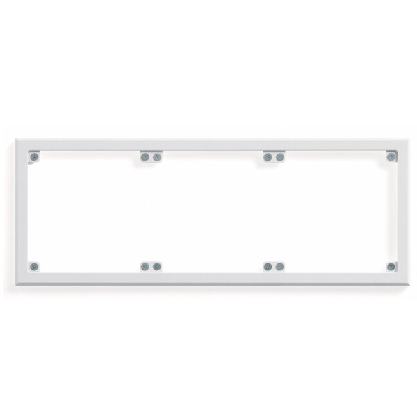 Cadre triple pour ensemble Lutron Nickel Brossé, pose verticale ou horizontale - Lutron - RN-3GANG-B-ISN-M