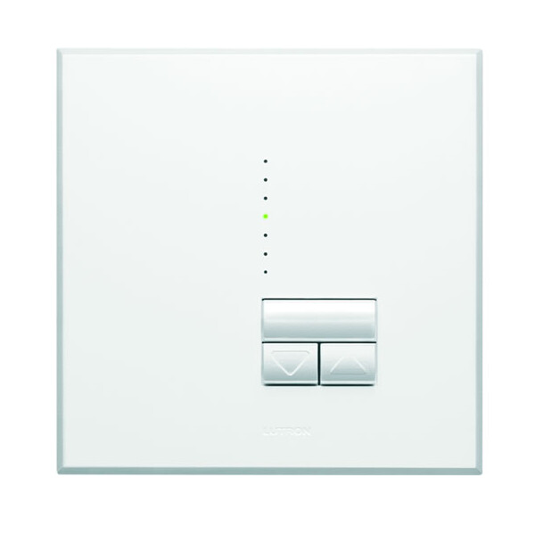 Variateur électronique RANIA Blanc, niveau gradation par led, 450W avec cadre - Lutron - RISI452BIAWM