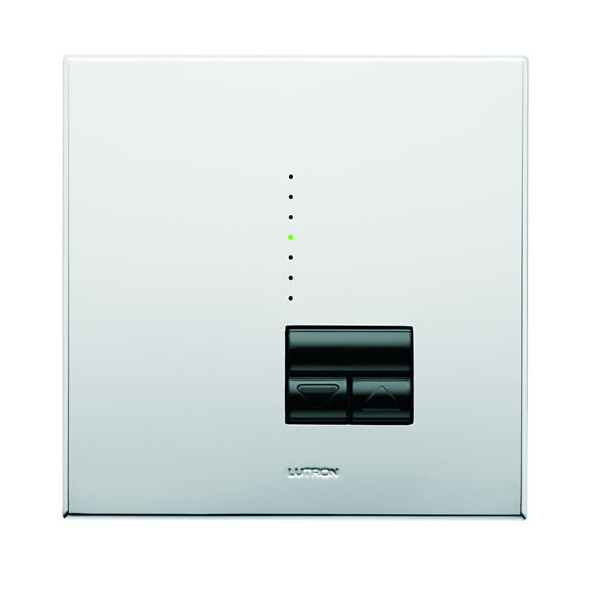 Variateur électronique RANIA Chromé Brillant, niveau gradation par led, 450W sans cadre - Lutron - RNSU-452B-FBC-M