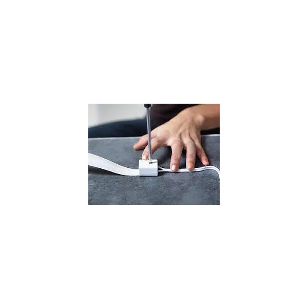 Câble électrique invisible 230V/16A Magic Elek avec les adaptateurs prises mâle et femelle - 5 mètres ajustables - Magic Elek - MKPO5M
