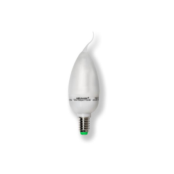 Lampe flamme torsadée CFL 9W E14 15000H 827 - Megaman - Megaman - MM11932I