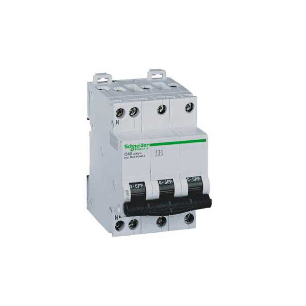 Prodis, Dt40 disjoncteur 3P+N 32 a courbe C 6kA - Merlin Gerin - 21068