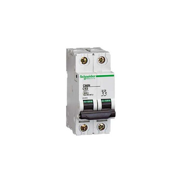 disjoncteur modulaire Multi 9 C60N 2 pôles 32 A courbe C - Merlin Gerin - 24205