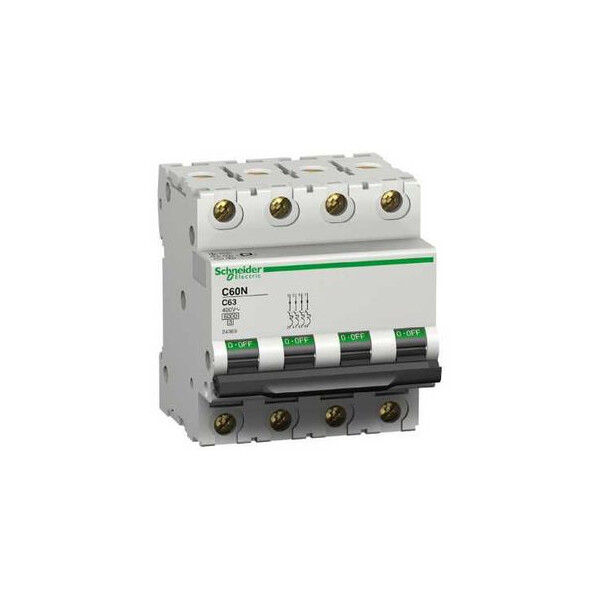 disjoncteur modulaire Multi 9 - C60N - 4 pôles - 32 A - courbe C - Merlin Gerin - 24231