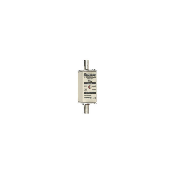 Fusible nh000 gg 25a - indicateur - 690v - Mersen - Ferraz - M228447