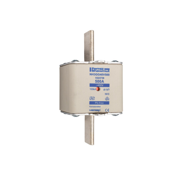 Fusible nh3 gg 500a - indicateur - 400v - Mersen - Ferraz - V223739