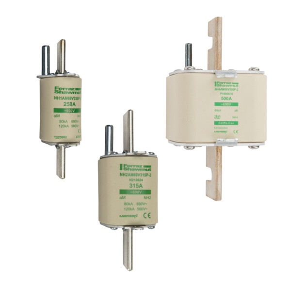 Fusible nh2 am 500a - percuteur - 500v - Mersen - Ferraz - W214149
