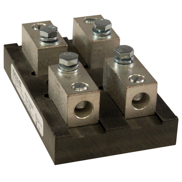 Bloc-fusible 300vac/dc classe t 100a 2p boîtier à fermeture clipsée renforcée - Mersen - Ferraz - 31002T