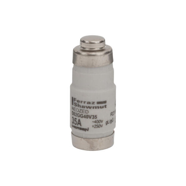 Fusible bouteille d02 (e18)  gg 35a - 400 vac / 250 vdc - neozed - Mersen - Ferraz - R219826