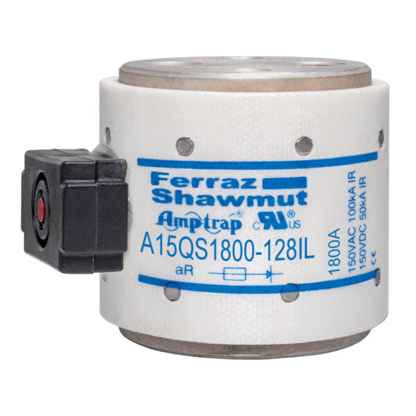 Fusible a15qs 150vac 150vdc 1800a plot taraudé à boulonner indicateur il - Mersen - Ferraz - A15QS1800-128IL